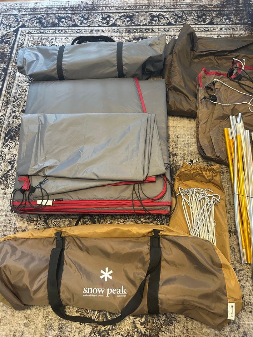 スノーピーク エルフィールド＋室内マット＋ハンマー＆ペグセット