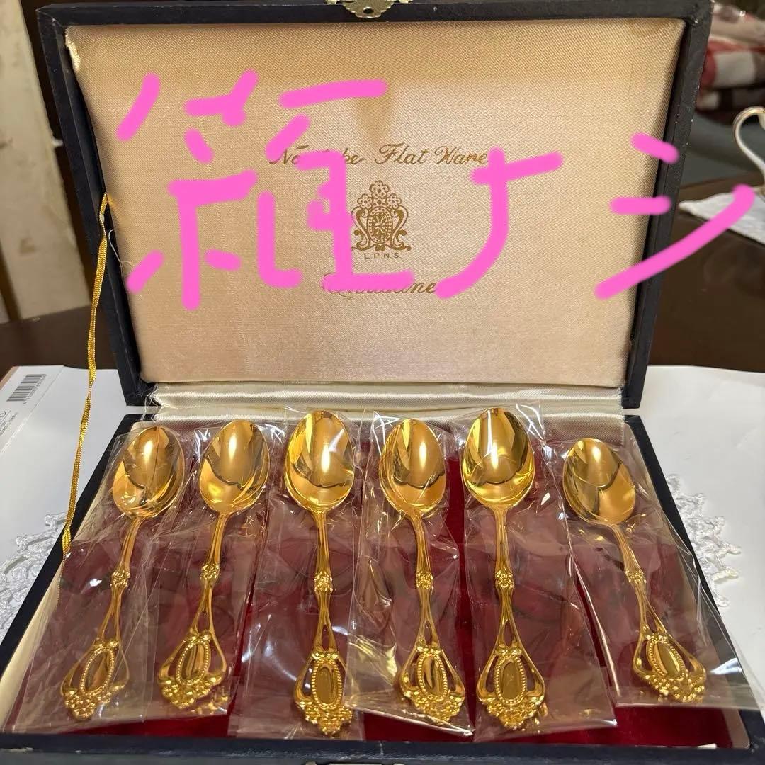 ノリタケ クリスティーヌ ゴールドティースプーンセット 6本入り