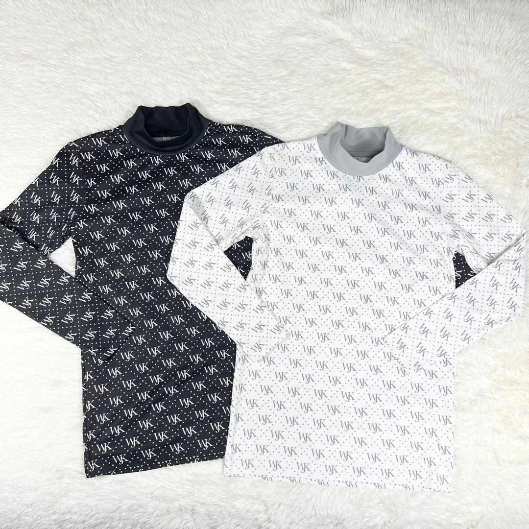 wjk wjkg ゴルフ カットソー モノグラム ハイネック モックネック wjk wjkg ゴルフ カットソー モノグラム ハイネック モックネック