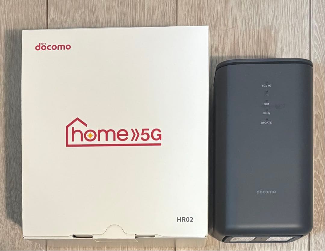 docomo 5G HR02 ダークグレー ホームルーター Galaxy 「新品未使用品」home 5G HR02 [ダークグレー] WiFiルーター