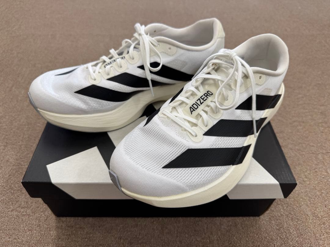 adizero Evo SL M ホワイト/ブラック 27.5cm - メルカリ