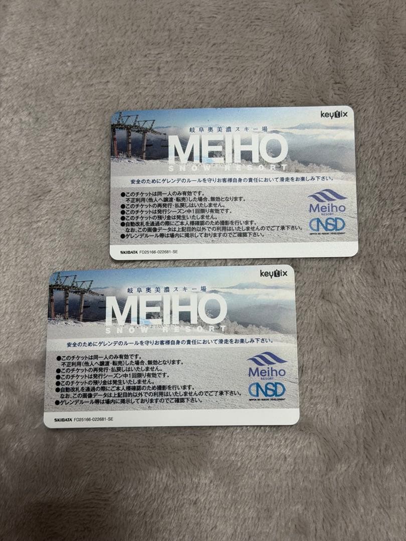 めいほうスキー場リフト券 2枚 引換不要 - メルカリ