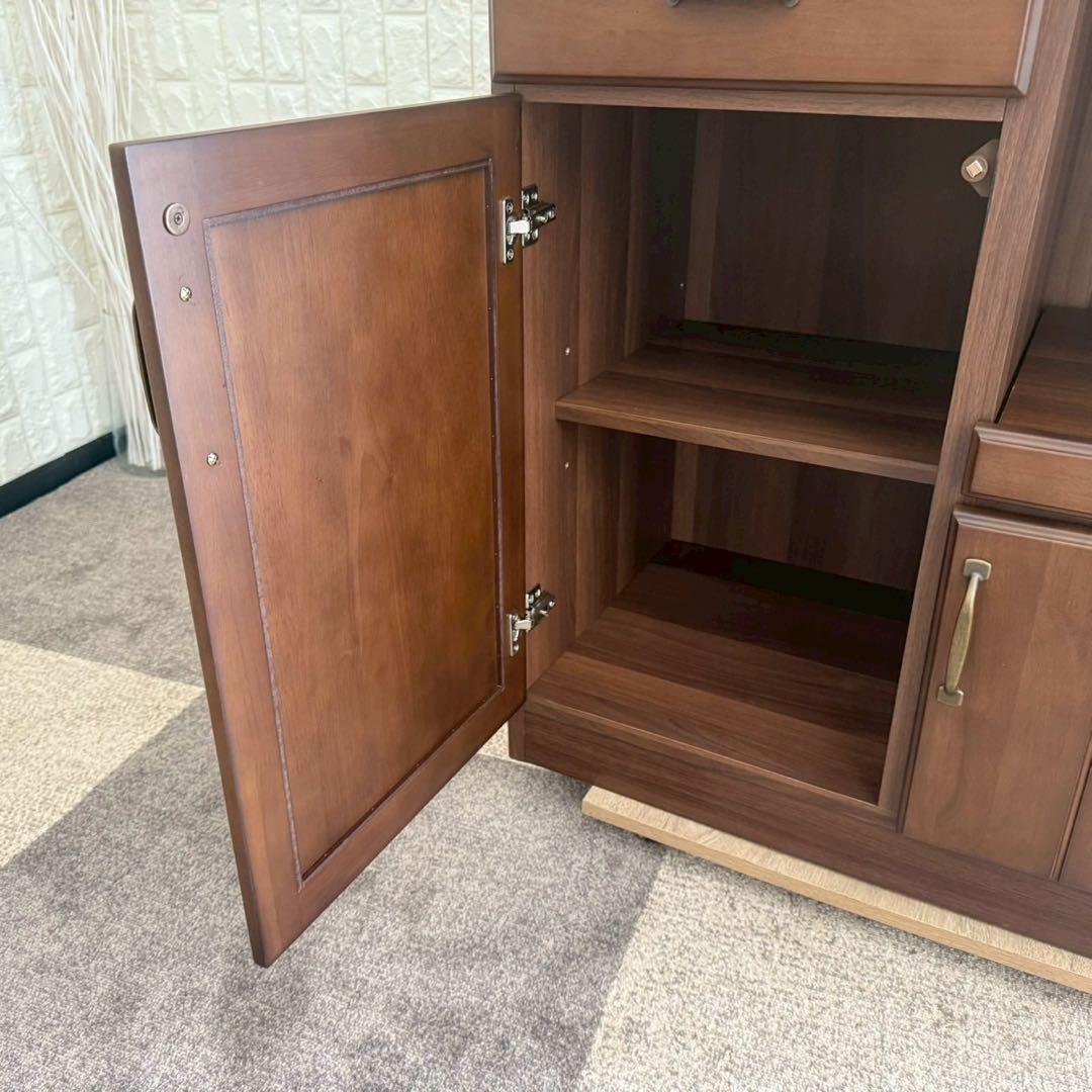 しゅう◎即購入歓迎様専用✨ニトリ キッチンボード 食器棚 ブラウン系