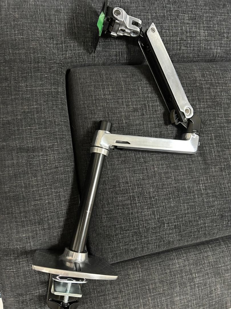 【エルゴトロン】モニターアーム　中古　長身ポール　ロングポール エルゴトロン ロングポール 長身ポール マットブラック デュアル