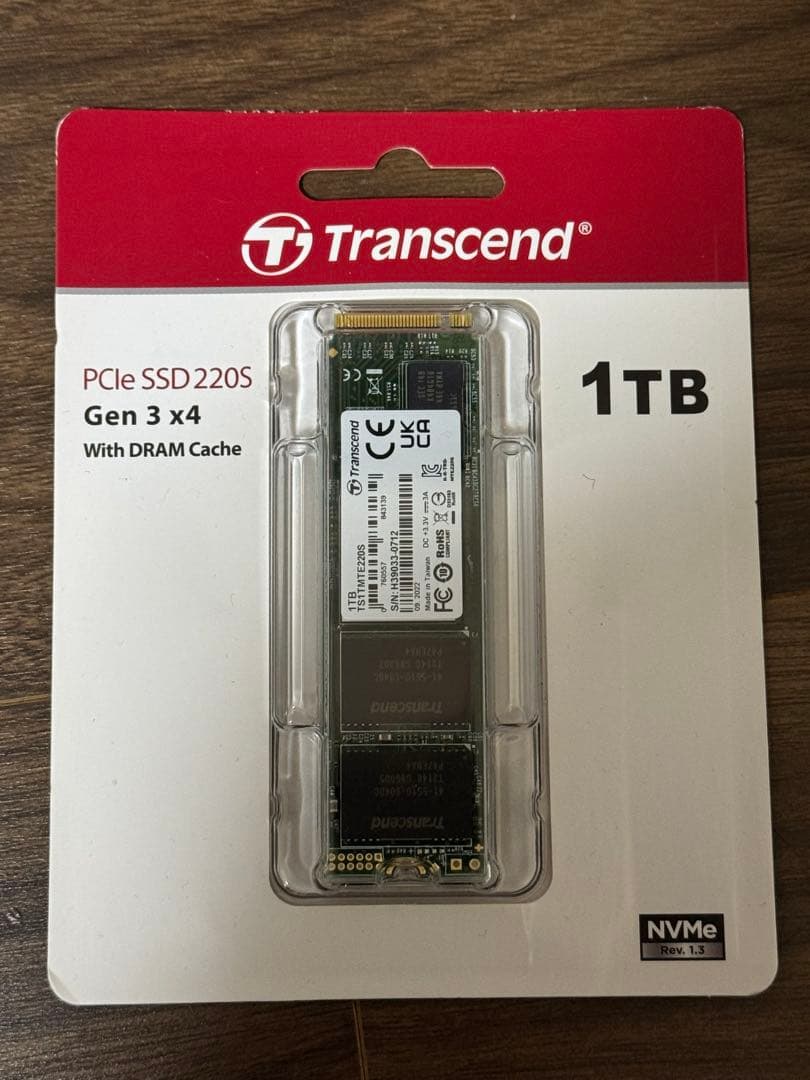 トランセンドジャパン M.2 SSD 1TB TS1TMTE220S