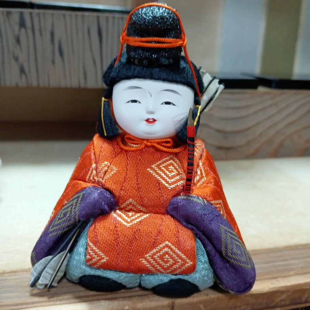 人間国宝 初代原米州作 雛人形 木目込み人形 昭和レトロ ケース付き