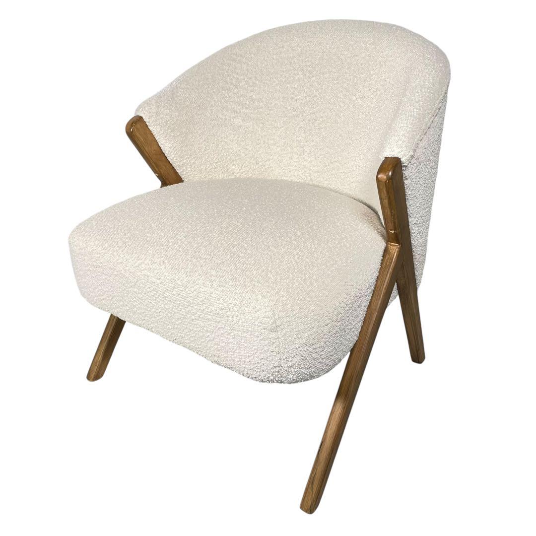 HR458 【zarahome】アップホルスタード ブークレアームチェア 1人掛