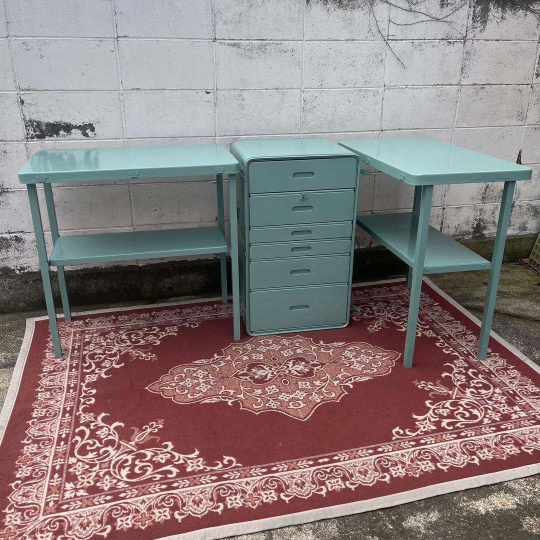 美品◼︎米軍実物 ステーションデスク メディカルデスク ガレージ アウトドア Military】実物 米軍 G.I. MEDICAL INSTRUMENT ステーションデ