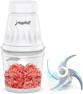 フードプロセッサー 350Wハイパワー 1台5役 ステンレス4枚刃 600ml