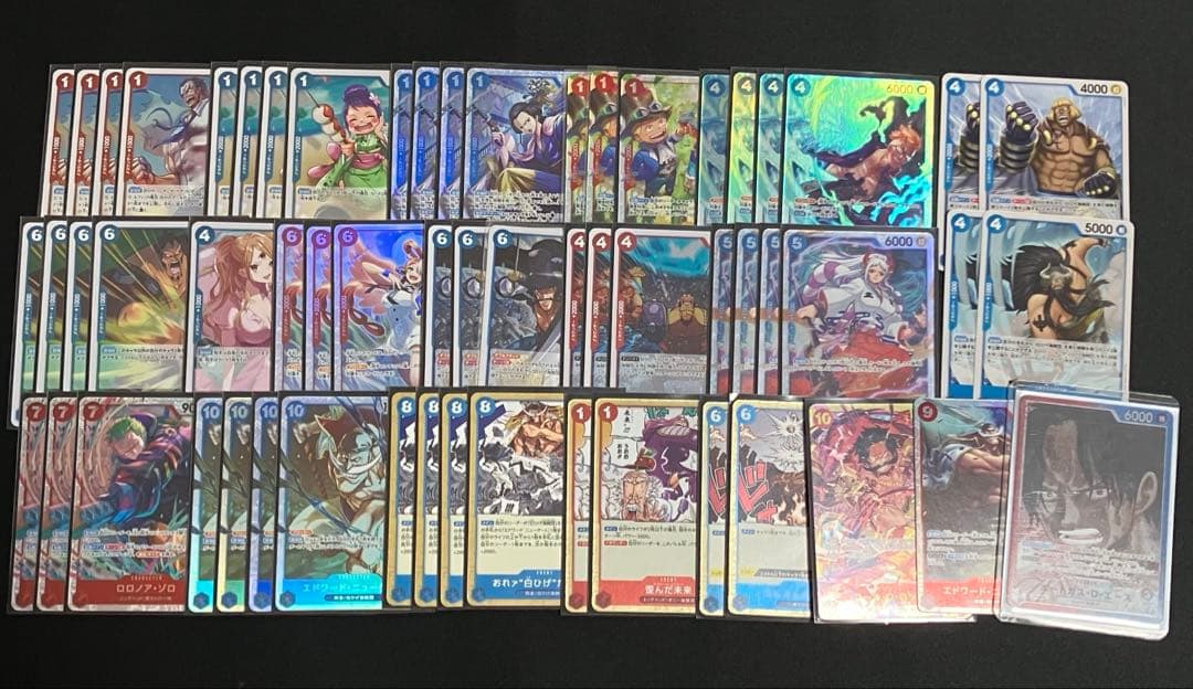 ワンピースカード 赤青エースデッキ 調整パーツ付き - メルカリ