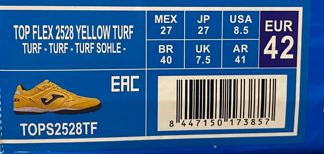 TOP FLEX 2528 YELLOW TURF (27) - メルカリ