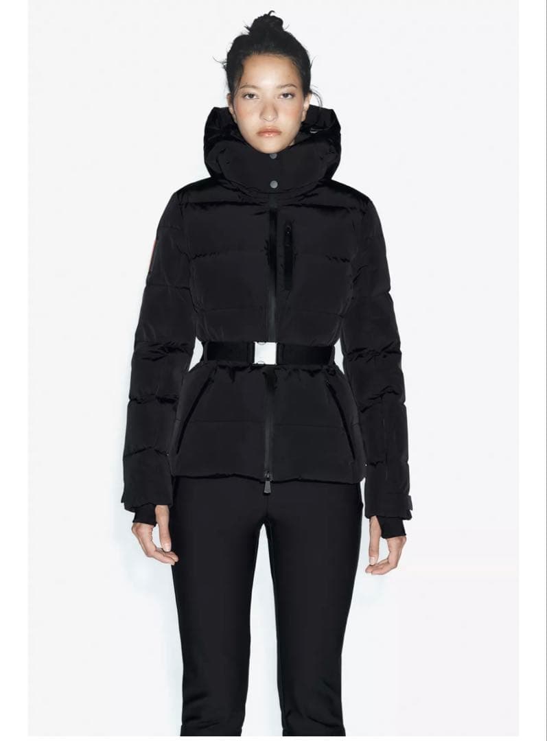 ZARA スノージャケット Sサイズ 一目惚れしたZARAの革ジャン スエパンにシューズでラフコーデ @zara