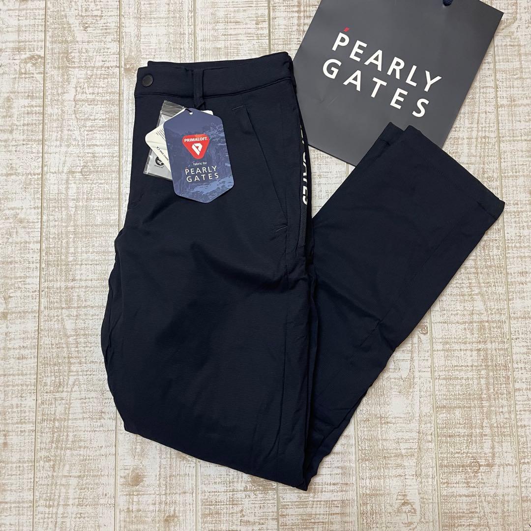 新品 パーリーゲイツ パンツ 中綿 プリマロフト ネイビー Lサイズ（5