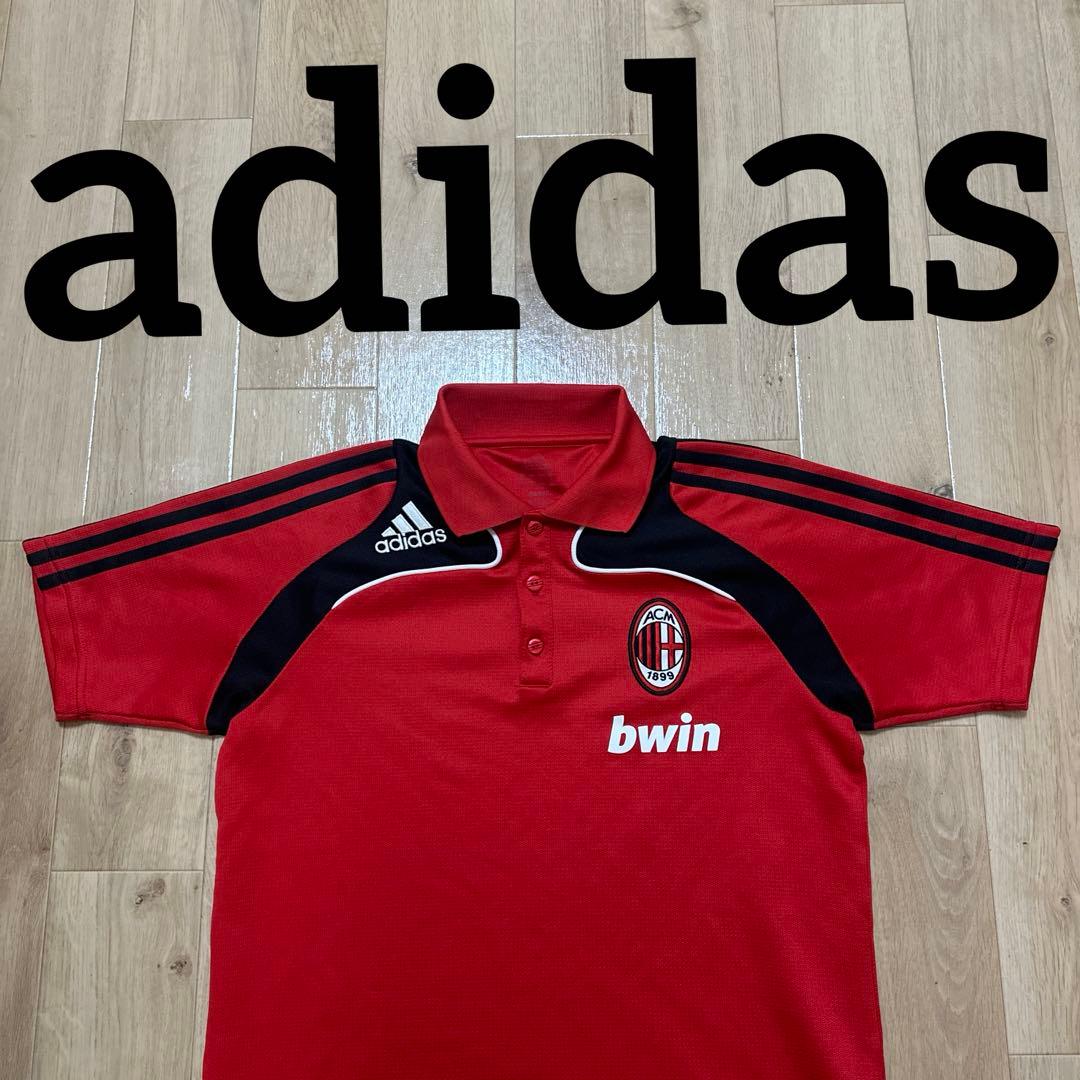 adidas ACミラン 半袖ポロシャツ サッカー セリエA 074764 - メルカリ