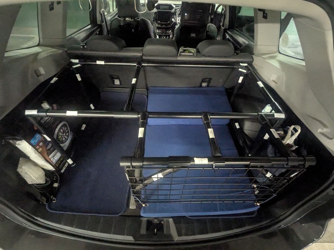 SUV車用車中泊対応イレクターパイプテーブルフレームのみ （SK