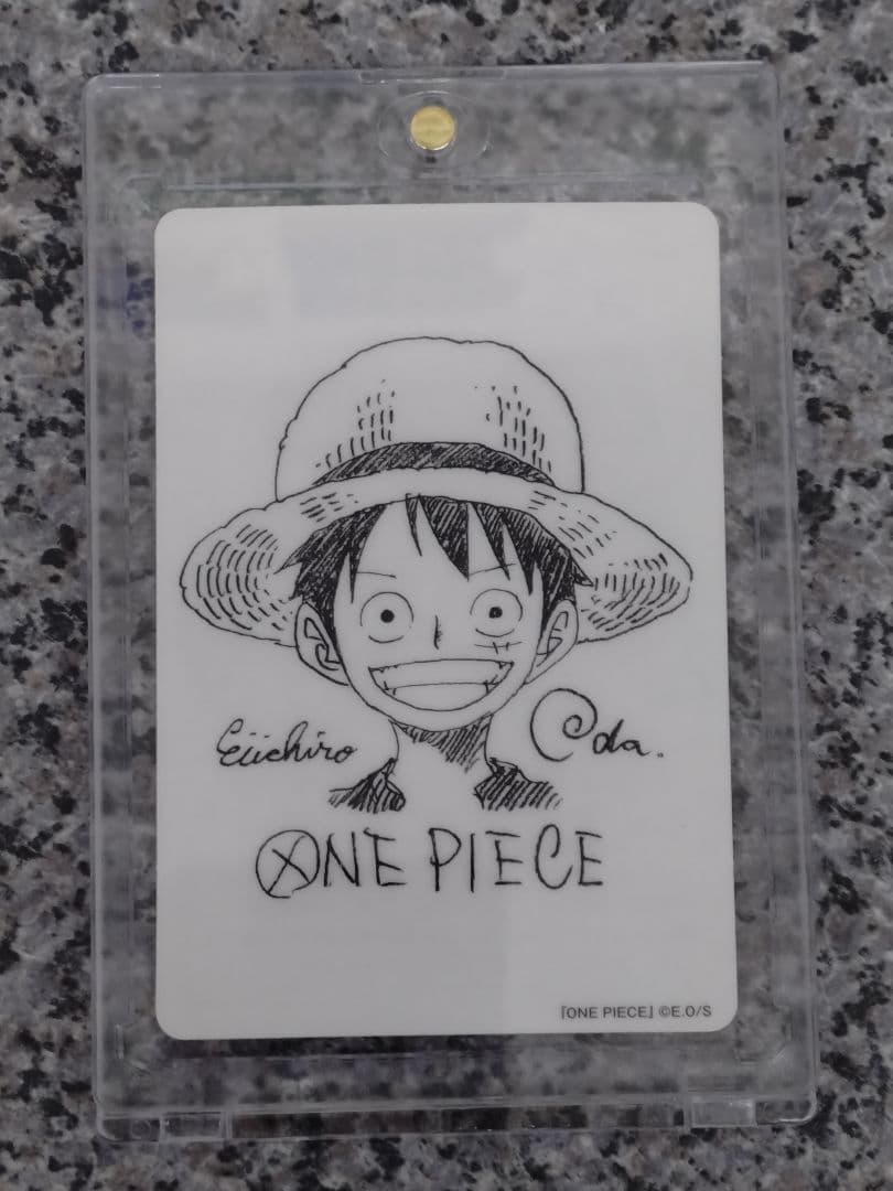 PSA10 鑑定向け 未鑑定 素体 ルフィ 尾田先生描き下ろしイラスト