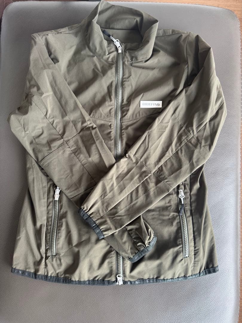 BRIEFING フルジップジャケット オリーブ BRIEFING GOLF - MENS POCKETABLE WIND BLOUSON | ブルゾン | オリーブ