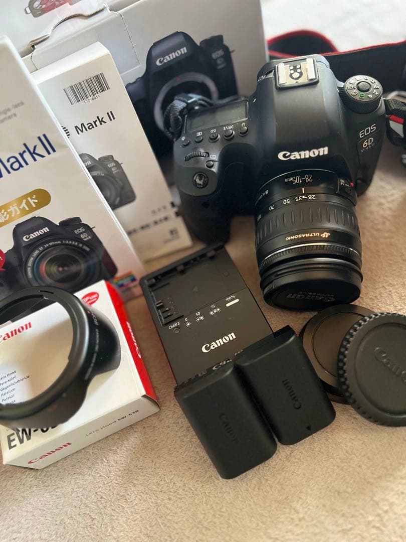 Canon EOS 6D Mark II デジタル一眼レフ　フルセット レンタル] CANON EOS 6D Mark IIと望遠ズームレンズ(70-300mm) セット