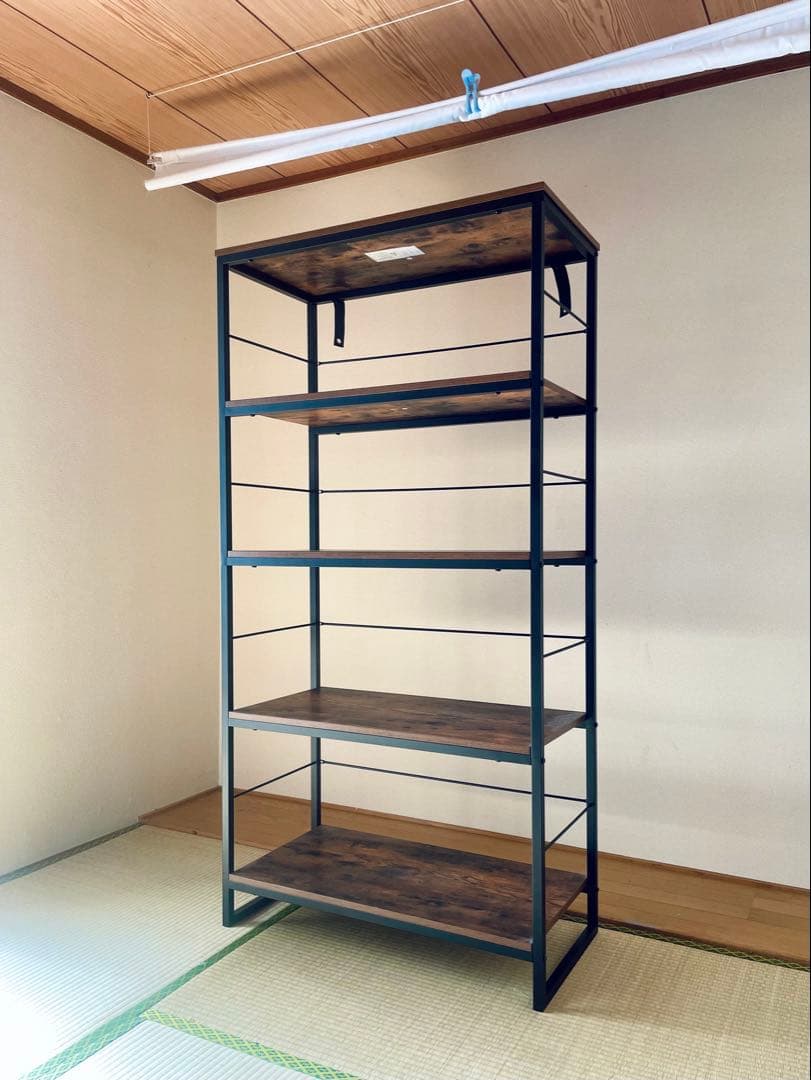 ニトリ シェルフ インダストリアル ブラウン/ブラック（送料込み） ニトリ シェルフ インダストリアル ブラウン/ブラック（送料込み