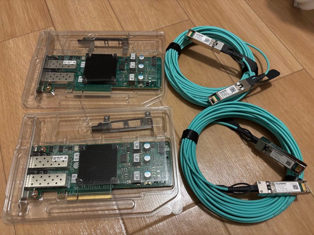 ConnectX-4 25GbE/10GbE +25G AOCケーブル 2セット - メルカリ