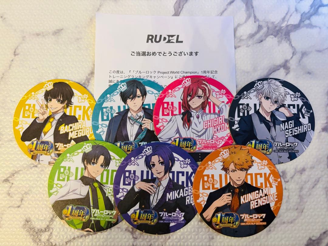 ブルーロック PWC コースター 全種セット 【1周年記念ver.】 - メルカリ