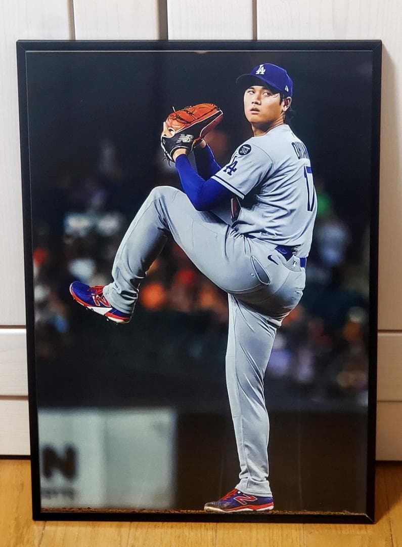 LAドジャース大谷翔平 2025年MLB WS連覇！A3ポスターフレーム付き⑦