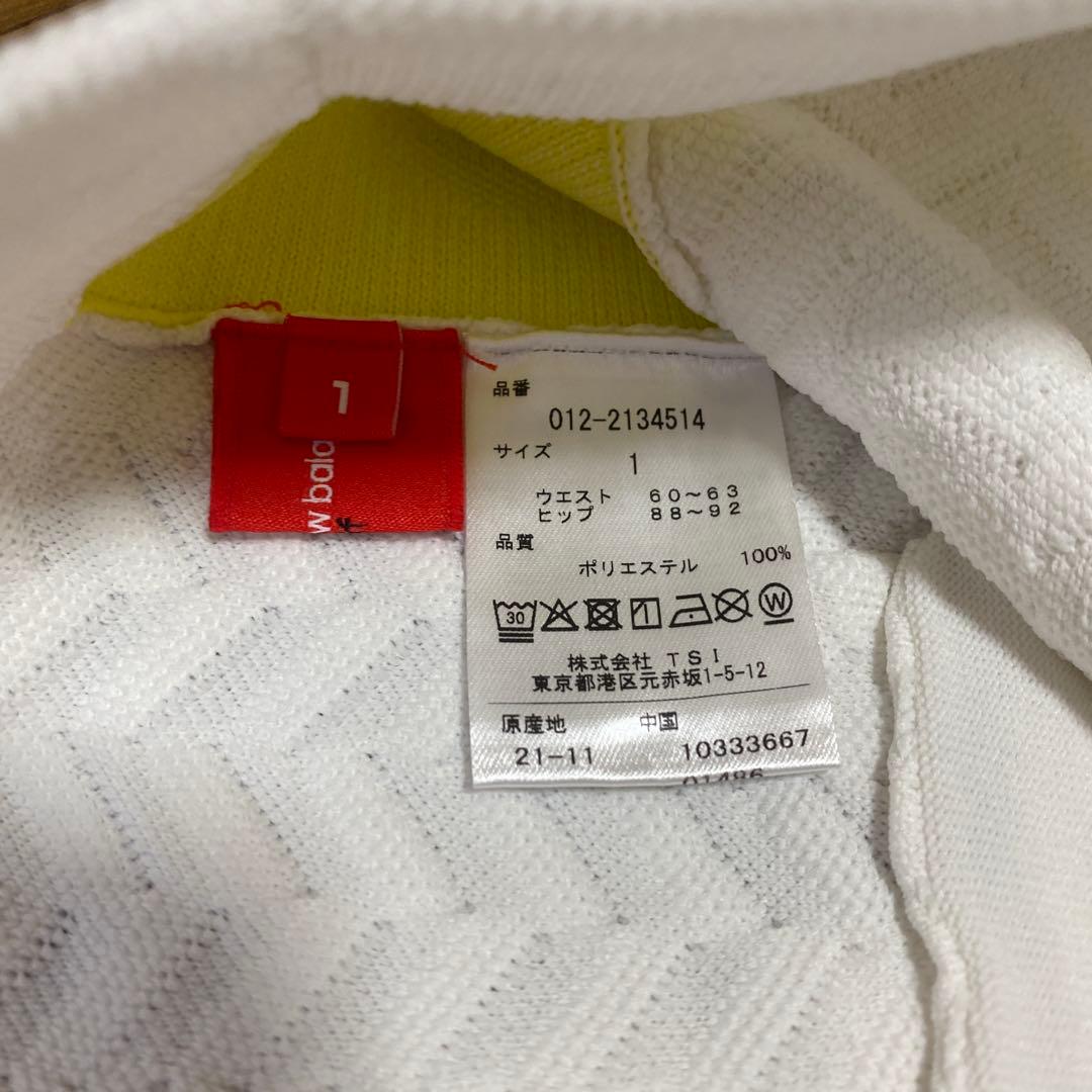 ニューバランス ゴルフ セットアップ ニット スカート 黄色 白 サイズ