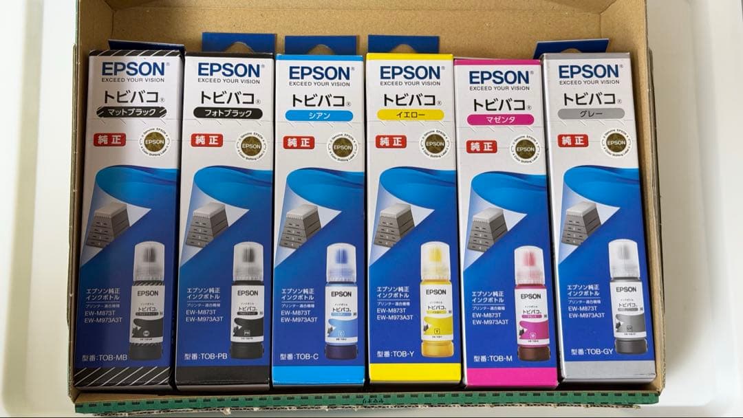 EPSON 純正インクカートリッジ 6色セット トビバコ - メルカリ