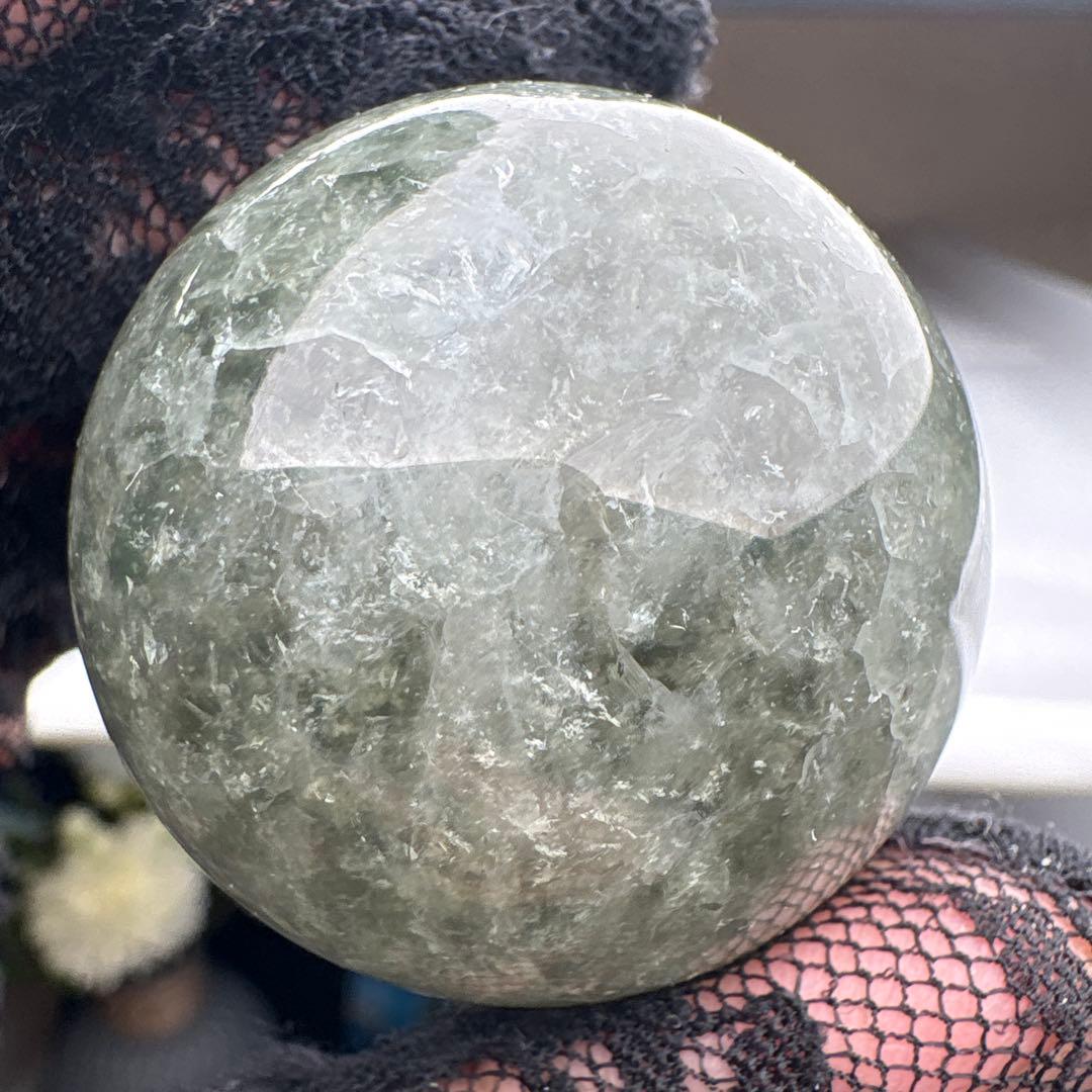 高品質 プラシオライト♡アゲート共生スフィアNo.2661 - メルカリ