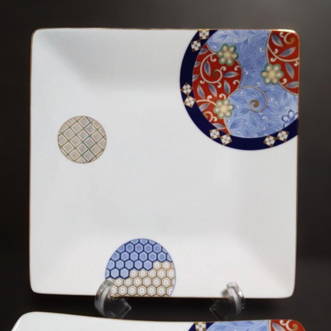 未使用 波佐見焼 西山窯 Sash（サッシュ）プレートL 2枚 お祝い