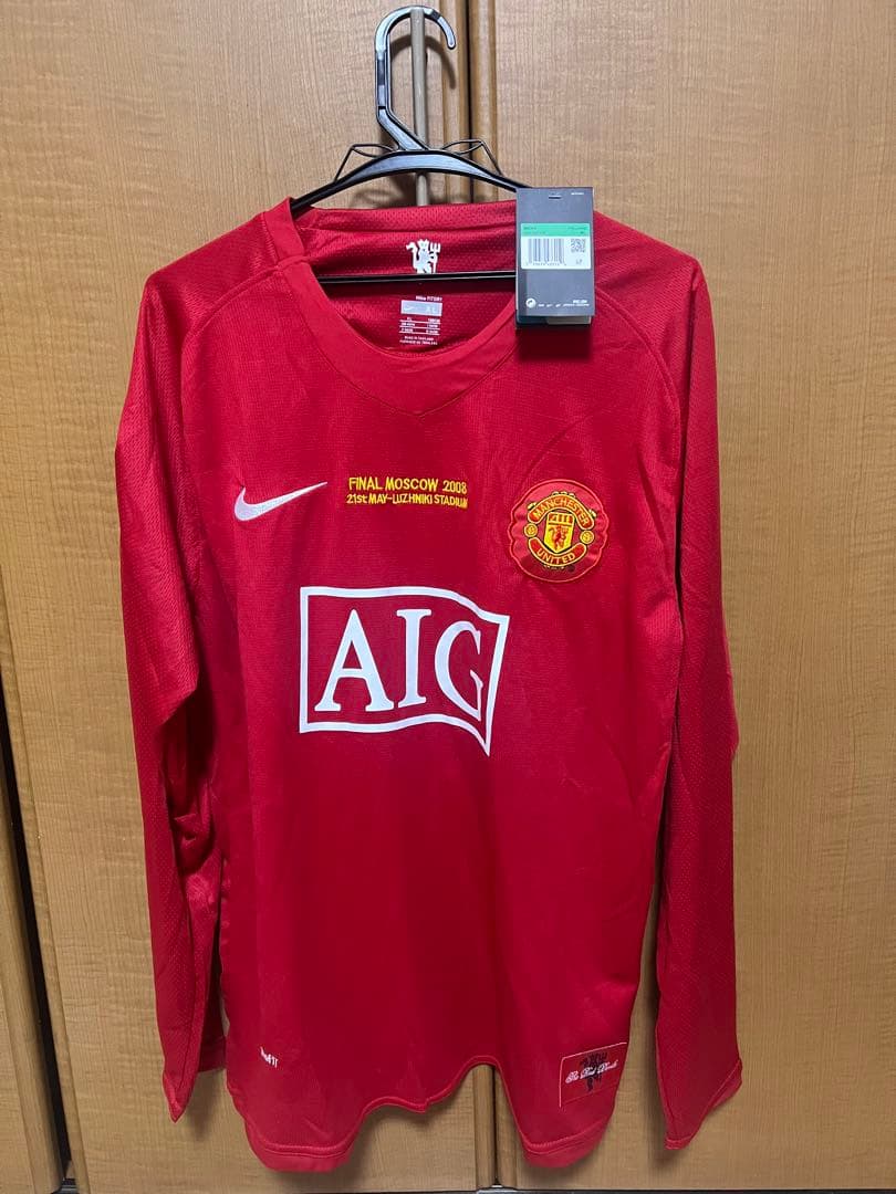 廃盤RONALDO 7 長袖UCL2008FINALモデル M.united C.Ronaldo 2007- 08 UCL Final Jersey - Cyberried Store