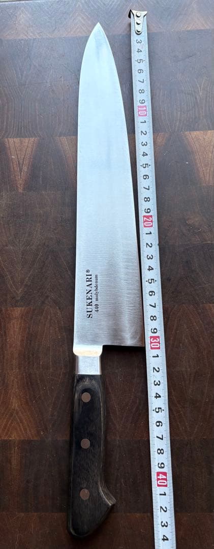 佑成 440 モリブデン鋼 牛刀 300mm 包丁 尺 洋包丁 未使用 祐成 - メルカリ