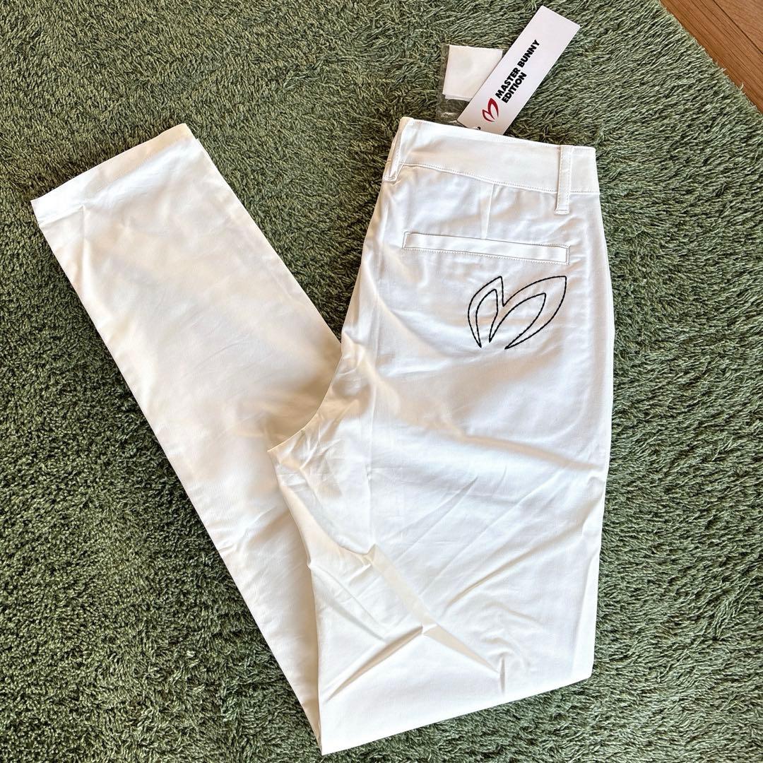 パーリーゲイツ☆新品 マスターバニー BIGステッチロゴ ストレッチ