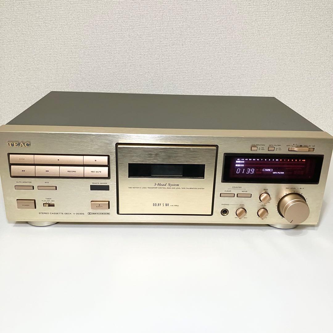 良品 TEAC ステレオカセットデッキ V-2030S - メルカリ