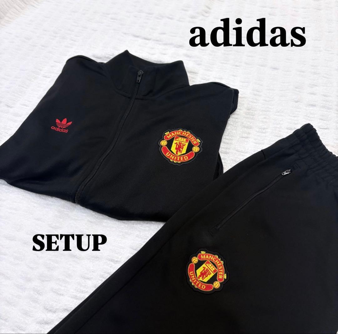 adidas Manchester United セットアップ Adidas Originals Manchester United Terrace Icons Jacket & Pants