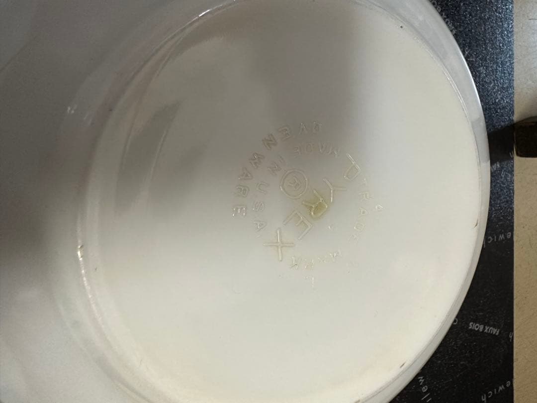 USA製 オールドパイレックス バタープリント ミキシング ボウル 3点