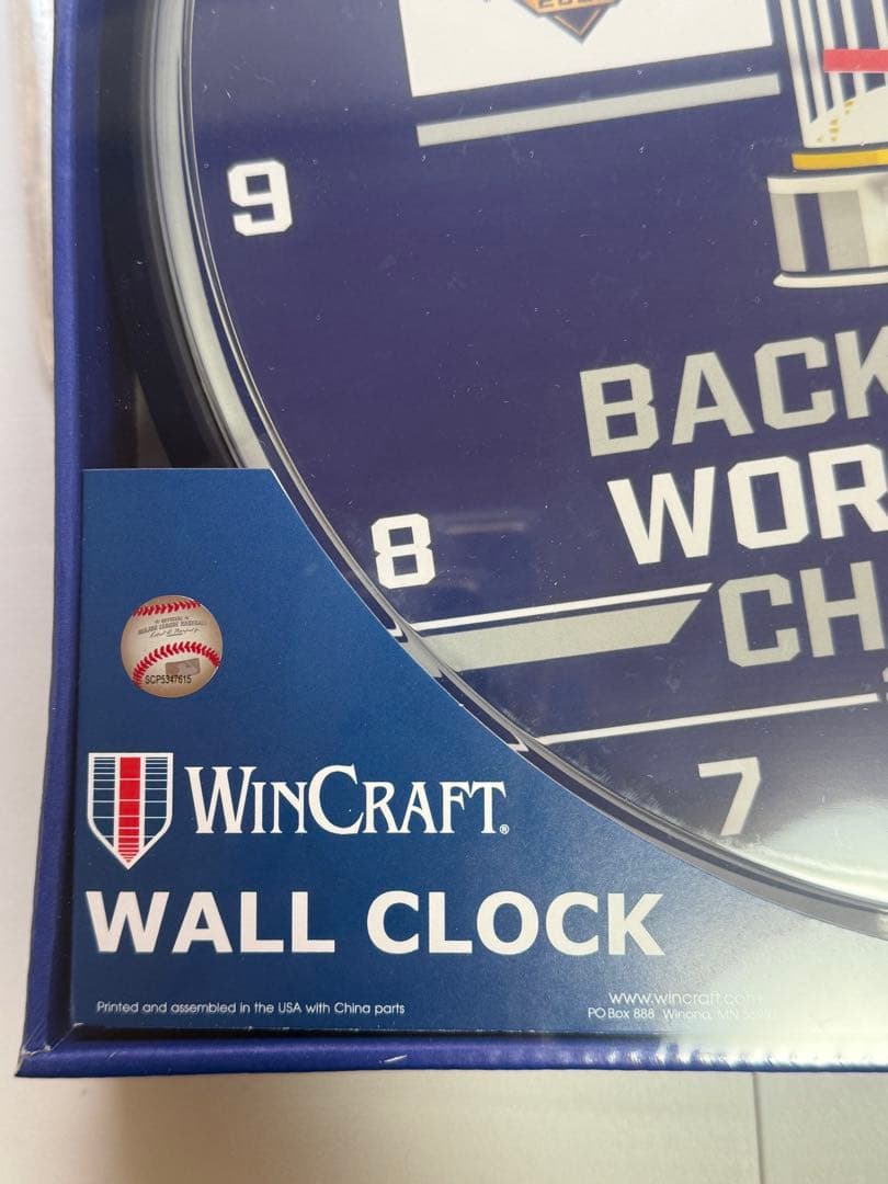 ロサンゼルス・ドジャース ワールドシリーズ 2025 記念壁掛け時計 大谷