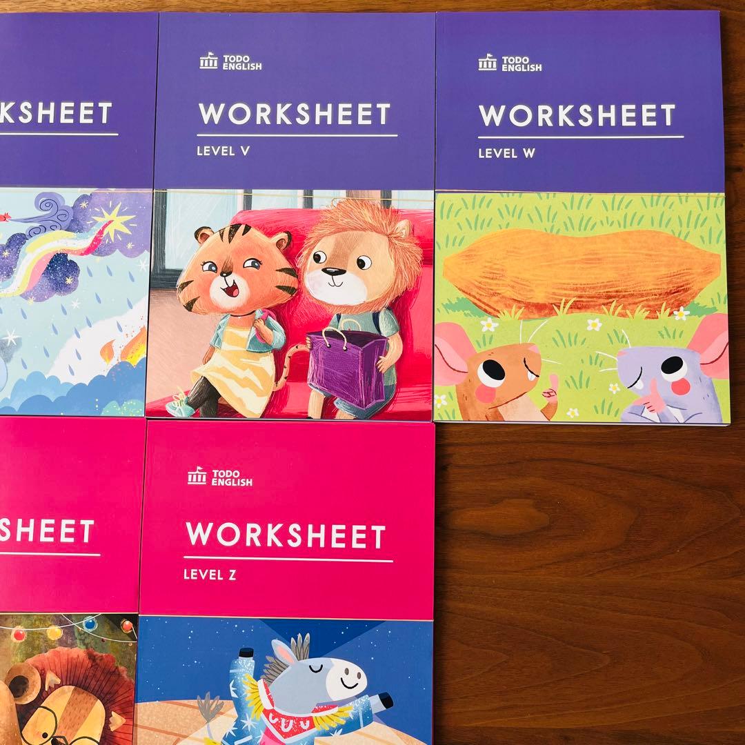 美品 記入なし【裁断済】トド英語 ワークシート全26冊TODO ENGLISH