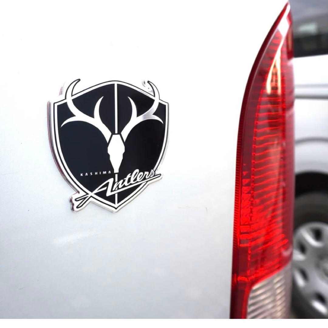 鹿島アントラーズ エンブレム3Dアルミステッカー（黒） - メルカリ