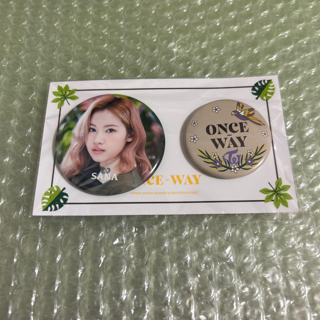 TWICE サナ 缶バッチ セット シーグリ2022 ONCE-WAY 56mm - メルカリ