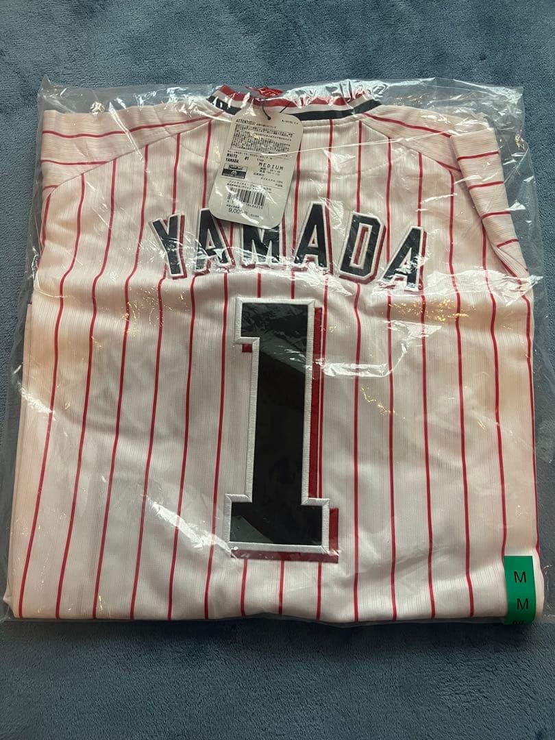 新品タグ付き】山田哲人 東京ヤクルトスワローズ ホーム M