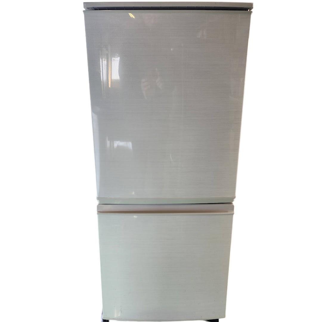 シャープ 2ドア冷蔵庫 SJ-D14C 137L 両開き SJ-D14C-S 冷蔵庫 シルバー系 [137L /2ドア /右開き/左開き付け替え