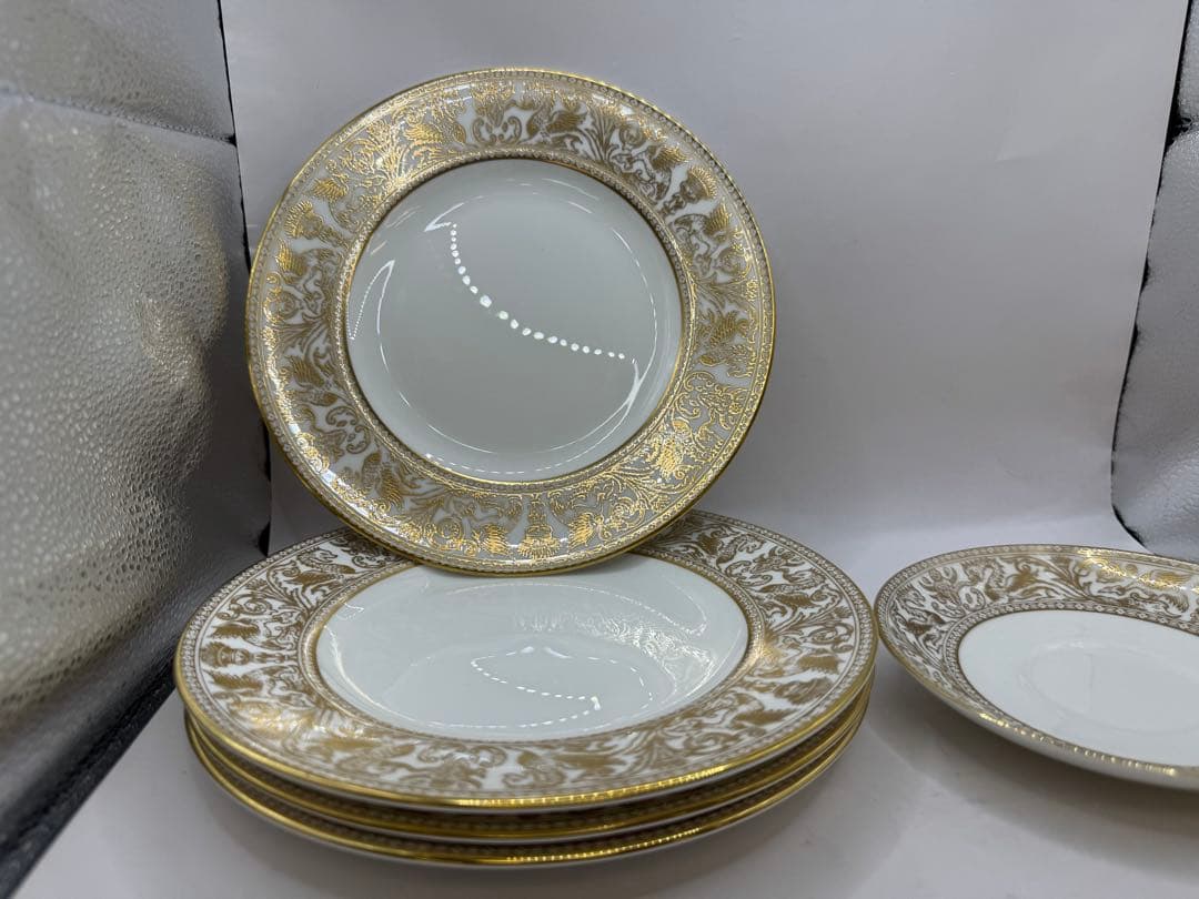 ウェッジウッド フロレンティーン ゴールド プレート ソーサー 皿 5枚