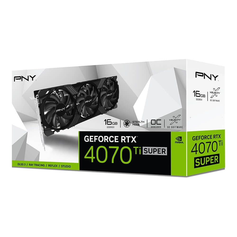 グラフィックボード・グラボ・ビデオカード GeForce RTX 4070 Ti SUPER 16GB VERTO OC PNY GeForce RTX 4070 Ti SUPER 16GB VERTO OC 3FAN | PNY