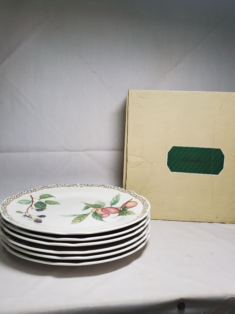 保管品 未使用 ノリタケ ロイヤルオーチャード ミート皿6枚 プリマチャイナ