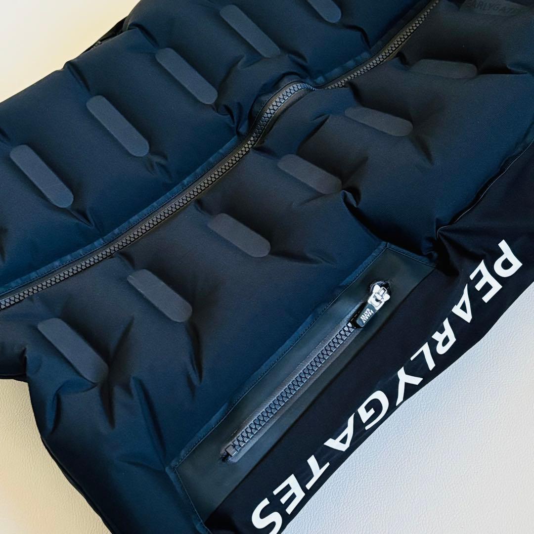 1596【極美品】パーリーゲイツ エアーベスト 超軽量 調節可能 ダウン