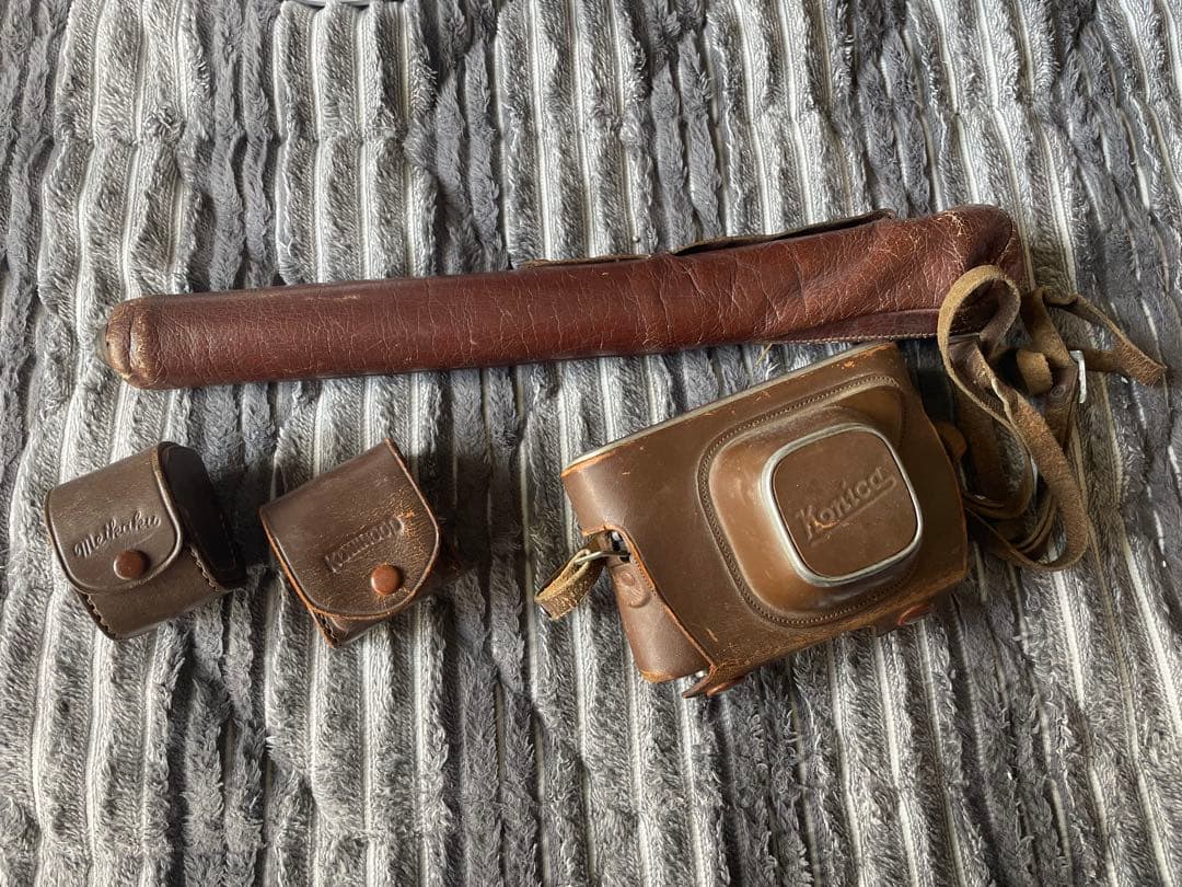 Konica III フィルムカメラ レザーケース付き　激レア　セット ニコン（Nikon） Nikon FM3A 専用 レザー ケース Volcano ボルケーノ