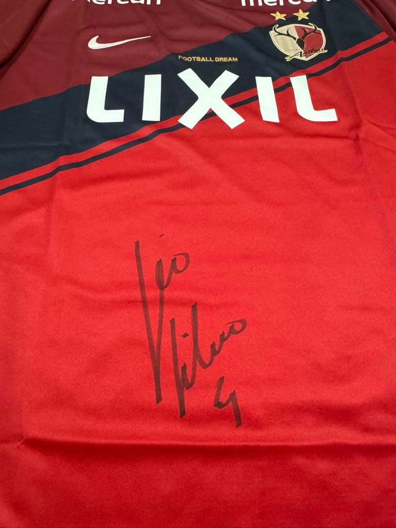 サイン入り】鹿島アントラーズレオシルバユニフォーム(新品・タグ付)