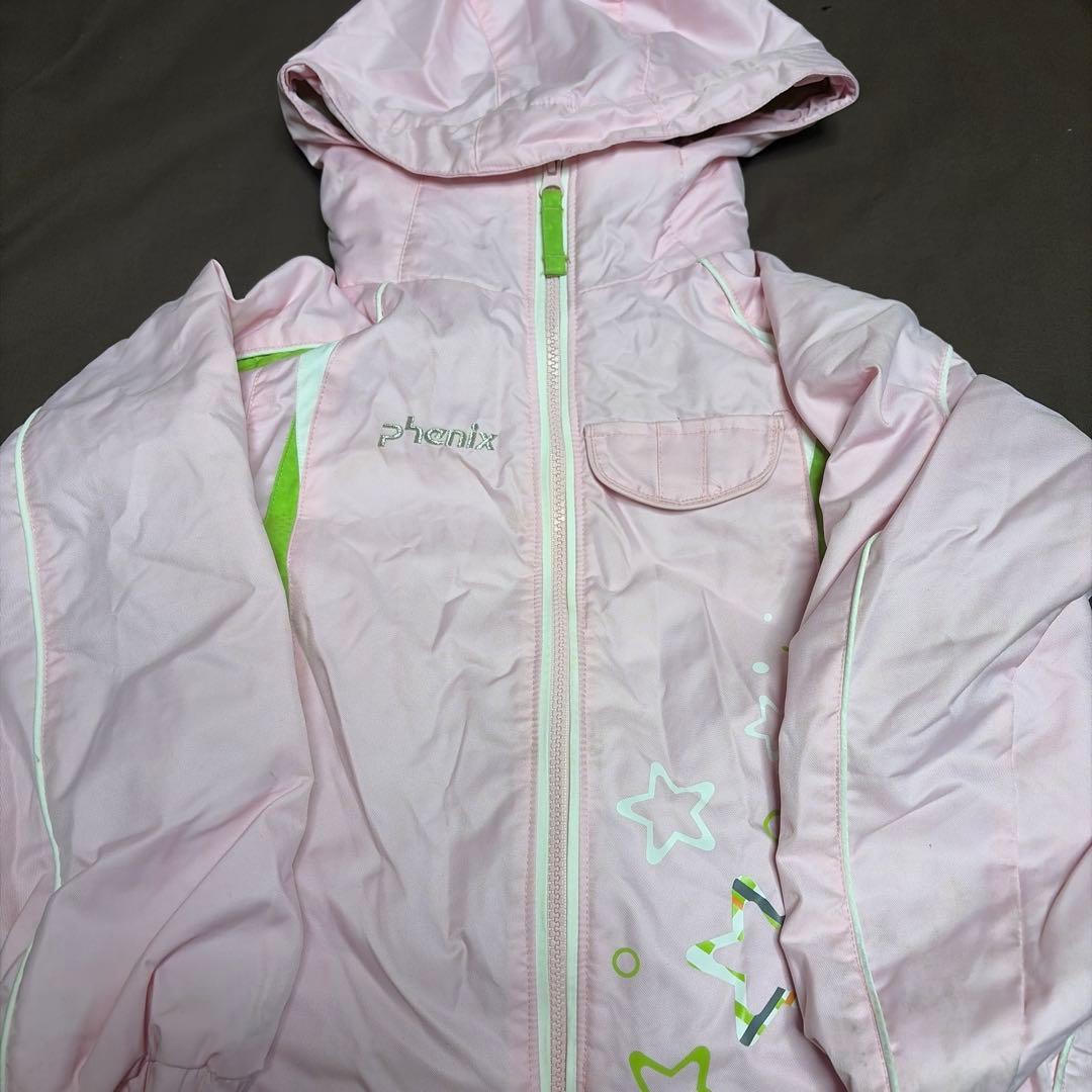 フェニックス スキーウェア ジャケット 130 ピンク 上下セット - メルカリ