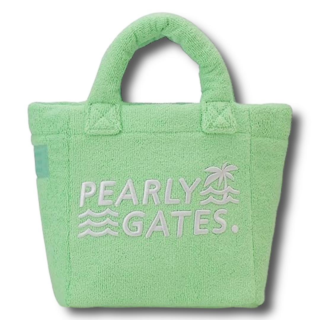 定価2.4万 新品 パーリーゲイツ パイル トートバッグ ロゴ刺繍 カート